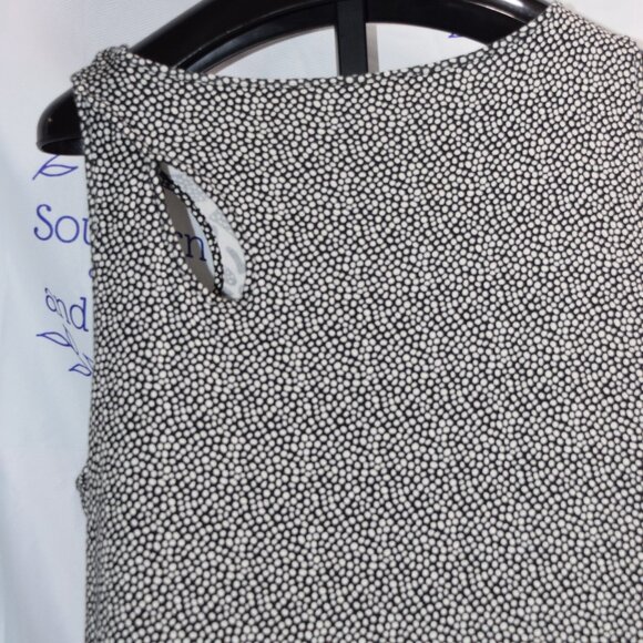 Cato Tank Dress, Abstact Print, Asymetrical, Black & White, size 26/28W - Picture 7 of 12